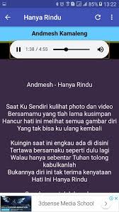 Download your search result mp3, or mp4 file on your mobile, tablet, or pc. Lagu Andmesh Kamaleng Mp3 Hanya Rindu Cho Android Táº£i Vá» Apk