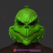 The Grinch Mask Christmas Costume Xmas Helmet Cosplay In 2020 Grinch Mask Christmas Costumes Cosplay