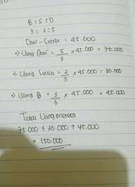 Perbandingan uang dian dan rama 3. Perbandingan Uang Bobby Sintya Dan Doni 3 Banding 2 Banding 5 Jika Selisih Uang Doni Dan Tia Brainly Co Id