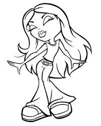 Bratz Coloring Page Cute Coloring Pages Dance Coloring Pages Cool Coloring Pages