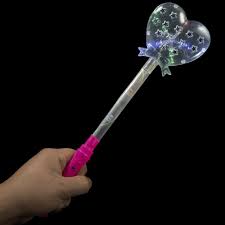Light Up Glitter Heart Wand Glowuniverse Com