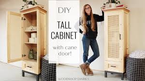 It's large and spacious, yet the shallow depth allows easy viewing and access to all of the contents. How To Build A Diy Linen Cabinet With Glass Door Youtube