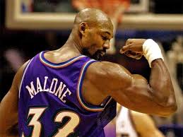 Karl Malone was incredibly strong. We had an away game in Miami, and I went  to a gym where they told me the Utah Jazz team had been there before us. The