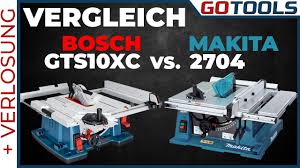 Aktuell über 135.000 angebote für gebrauchte möbel. Der Tischkreissagen Vergleich Der Giganten Bosch Gts 10 Xc Vs Makita 2704n Inkl Verlosung Youtube