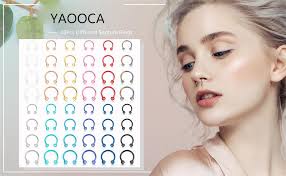 YADOCA 48Pcs 18G Stainless Steel Horseshoe Nose Septum Rings Piercing  Jewelry Cartilage Helix Tragus Earring Hoop Eyebrow Lip Hoop Piercing Ring  for Women Men 6mm 8mm 10mm 12mm : Amazon.co.uk: Fashion