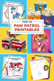The Top 10 Paw Patrol Printables Of All Time Nickelodeon