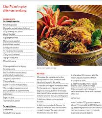 Chef Wan S Spicy Rendang Chicken Chef Wan Cooking Recipes Dude Food