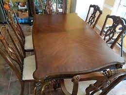 From expandable dining tables to hardwood dining chairs, design the dining table set you have been searching for. Thomasville Dining Room Set 6 Chairs China Cabinet Solid Wood Extendable As Is Ebay