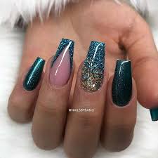 To see all photos with 99 unique dark green nail designs combination pictures gallery you need to stick to this specific web. 21 Teal Nail Designs We Can T Wait To Try Page 2 Of 2 Stayglam