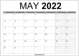 Download free printable 2021 calendar as word calendar template. May 2022 Uk Calendar Printable Free Hipi Info Calendars Printable Free