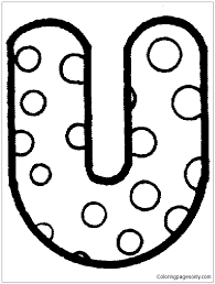 Home birthday by theme polka dots coloring pages. Letter U With Polka Dot Coloring Pages Alphabet Coloring Pages Coloring Pages For Kids And Adults