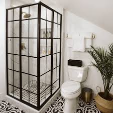 One Room Challenge Featuring Dreamline Dreamline Corner Shower Enclosures Bathroom Interior Design