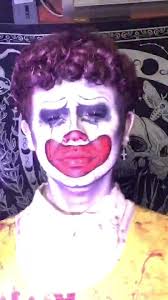 Halloween Ronald McDonald Zombie Makeup Transformation