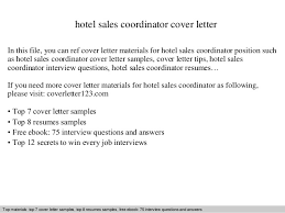 When writing cover letters, it's important to use a basic font that is easy to read. Hotel Sales Coordinator Cover Letter