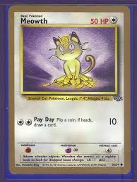 The card you will be receiving is 1 pokemon card meowth 50hp. Mavin Pokemon Meowth 56 64 Gold Border