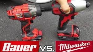Harbor Freight Bauer 20v Impact Vs Milwaukee 18v Impact Driver Lug Nut Torque Challenge Youtube