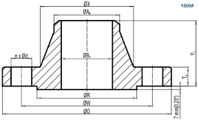 Asme B16 5 Class 1500 Flange