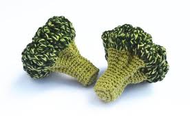Crochet Broccoli 1pc Play Food Teething Toy Crochet Fruit Crochet Food Knitting Patterns Toys