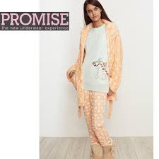 Marron très bon qualité collection jenika 2019 turquie pyjama 3 pièce pour femme (pantalon + débardeur + peignoire de nuit ) taille standard. Pyjama 3 Pieces Promise N00433 Acheter Online