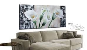 Decorare casa con i fiori per avere un ambiente profumato e colorato. Quadro Moderno Dipinto Calle