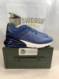 Air Max 270 Premium Nike 270 Black And Blue Nike Air Max 270 Premium Leather Diffused Blue Gym Blue Sail Sz 9 5 Ao8283 400 Nike Runningcrosstraining Air Max 270 Nike Air Max Air Max
