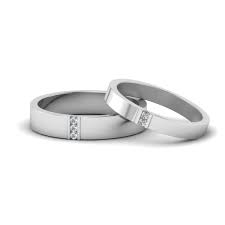 Solitaire Diamond Matching Wedding Anniversary Rings For Couples In 14k Yellow Gold Fascinating Diamond Wedding Rings Matching Wedding Rings White Gold Rings