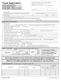 © 2013 continental american insurance company. Truck Application Fill Online Printable Fillable Blank Pdffiller