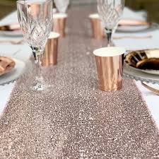 1 anneau attrape rêve 30cm rose gold. Chemin De Table Sequin Rose Gold Dragees Anahita