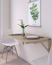The reason for the long production time is that between woodworking and painting, 10 Creative Wall Table Ideas For Small Spaces Roomdsign Com Wall Dining Table Small Dining Table Wall Mounted Folding Table