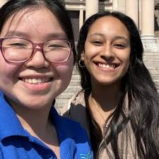 Some pictures of our volunteers at SLA Beeber! From CPC Ivy: From Ivy: “SLA  Beeber is not only about math problems. though, math is a need to give high  schoolers full support