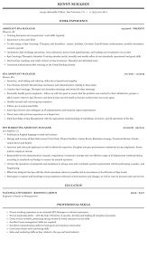 assistant spa manager resume sample