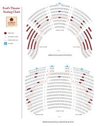 Fords Theatre Seating Chart Theatre In Dc