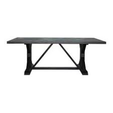 Grey/brown solid wood trestle dining table. 50 Most Popular Trestle Dining Room Tables For 2021 Houzz
