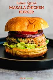 Masala Chicken Burgers Recipe Chicken Burgers Chicken Patty Recipes Chicken Masala