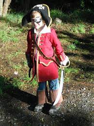 Pirate Coat And Hat Fashion Red Leather Jacket Red Leather