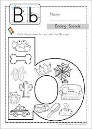Ending Sounds Color It Alphabet Activities Preschool Phonics Kindergarten Alphabet Preschool