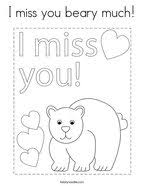 5 i miss you coloring pages. Miss You Coloring Pages Twisty Noodle