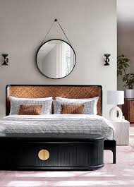 Many master bedrooms come with a bathroom attached, and if you're lucky, extra space for a desk, chairs or a tv. Modern Cabana Home Furniture Decor Cb2 Black Bedroom Furniture Rattan Bedroom Bedroom Interior