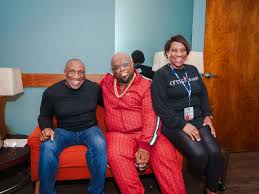 CeeLo Green with Karla Redding-Andrews (R) and Dexter Redding (L)  (Photo/Video credit: Horace Braswell, Codec)