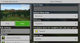 Note that it may take the server slightly longer to start up while it is generating the new . How To Set Up A Multiplayer Game Minecraft Education Edition Support