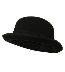 Men S Felt Bowler Hat With Ribbon Trim Black Cu11qlm5b4n Bowler Hat Hats For Men Hats