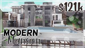 The architectural design in modern house designs is always connected with innovative style. Read Comments Bloxburg Modern Mansion Exterior Only Speedbuild Youtube