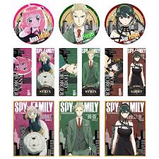 同人动漫周边间谍过家家双闪徽章吧唧阿尼亚黄昏约尔镭射票色纸评价- 淘宝网