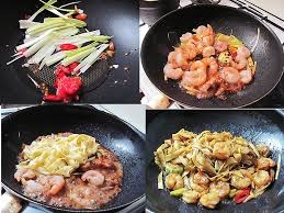 Mai intai se pun pastele la fiert, eu am folosit spaghetti. Retete Mancare Gateste Inteligent Creveti Cu Legume Si Paste