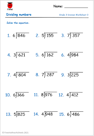 Introduce your third grader to division with splashlearn's exciting range of division games. Grade 3 Division Worksheets Free Worksheets Printables