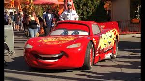 Disney Cars 3 Lightning Mcqueen In Real Life Irl Christmas At Cars Land Disneyland Tour For Kids Youtube