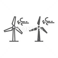 Wind Turbine Line And Glyph Icon Ecology Energy Stock Illustration Ad Line Glyph Wind Turbine Glyph Icon Glyphs Wind Turbine