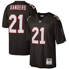 Prior to kickoff, former dallas cowboys quarterback troy aikman surprised sanders on the field with a hug and conversation. Deion Sanders Atlanta Falcons Mitchell Ness Retired Player Legacy Replica Jersey Black Walmart Com Walmart Com