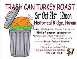 Best trash can 2021 (buying guide). Hiram Historical Society Trash Can Turkey Roast Open House Is Oct 21 Maine News