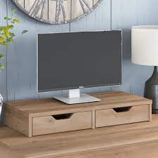 Enjoy two, low profile drawer compartments to help manage your materials and supplies. Bush Furniture Key West Desktop Organizer With Drawers Kws12